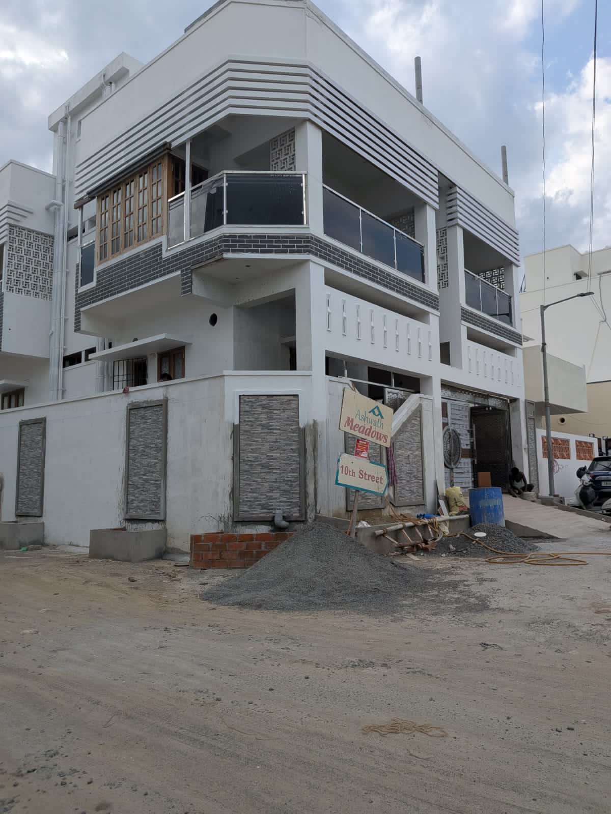 3-Story White Villa